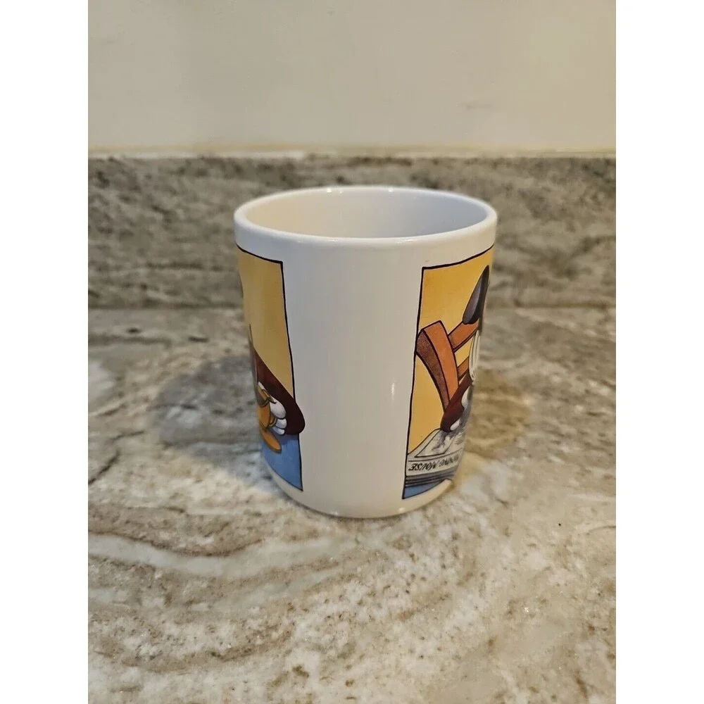 Disney Mickey Mouse MORNING MICKEY Newspaper Coffee Mug Huge 32 Oz - Picture 3 of 8